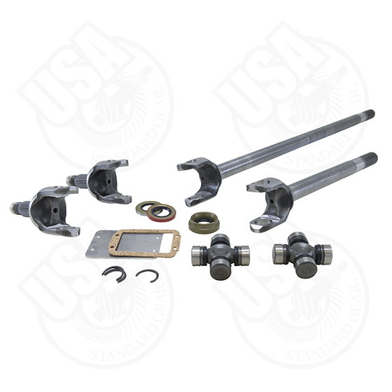 USA Standard 4340 Chrome-Moly replacement axle kit for TJ/XJ/YJ/ZJ frontDana 3030 spline