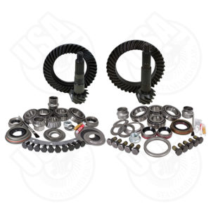 USA Standard Gear & Install Kit package for Jeep XJ & YJ with D30 front & Model 35 rear4.56 ratio.
